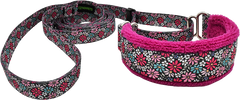 Evanston Floral Everyday Martingale Walking Lead for dogs, handmade in the USA by Fuzzywumpets.