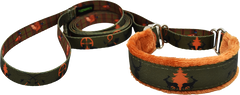 Sportsman fleece-lined martingale walking lead by Fuzzywumpets.