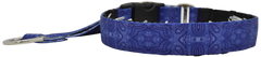 Purple Pinpoints double-sided hidden prong / private trainer dog collar by Fuzzywumpets.