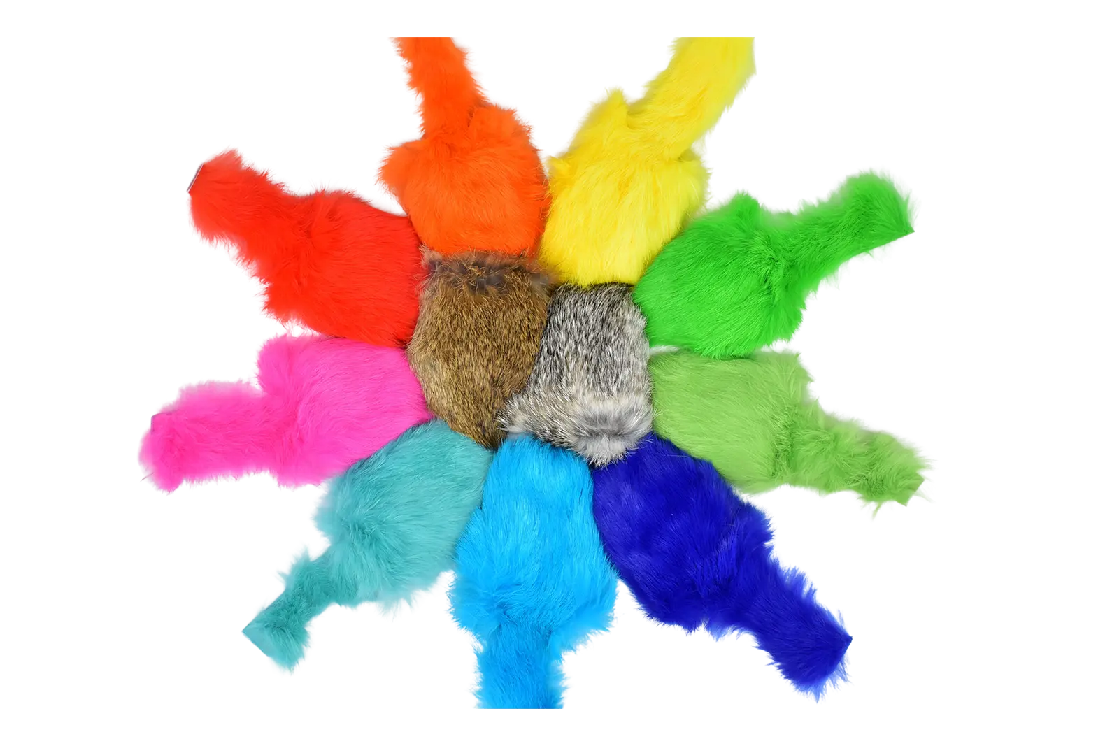 Flat Rat Real Rabbit Fur Show Ring Squeakers