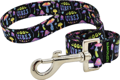 1" Patterned Snap Leash for dogs, handmade in the USA by Fuzzywumpets.