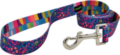 Night Blooms 1" snap leash by Fuzzywumpets