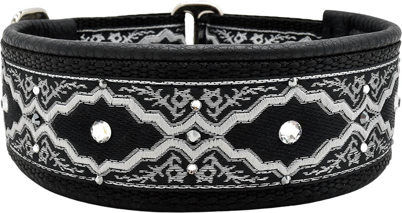 1.5" Onyx Baroque Luxe Limited Slip Collar