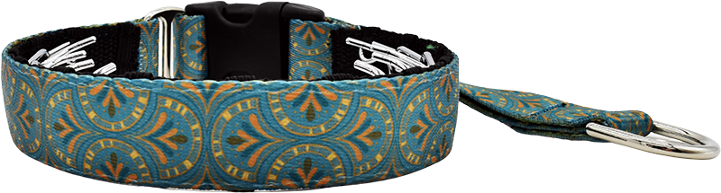 1.5" Art Deco Dreams Everyday Private Trainer for dogs, handmade in the USA by Fuzzywumpets.
