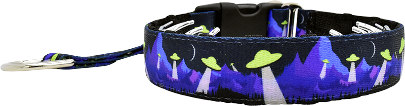 1.5" Beam Me Up Everyday Private Trainer for dogs, handmade in the USA by Fuzzywumpets.