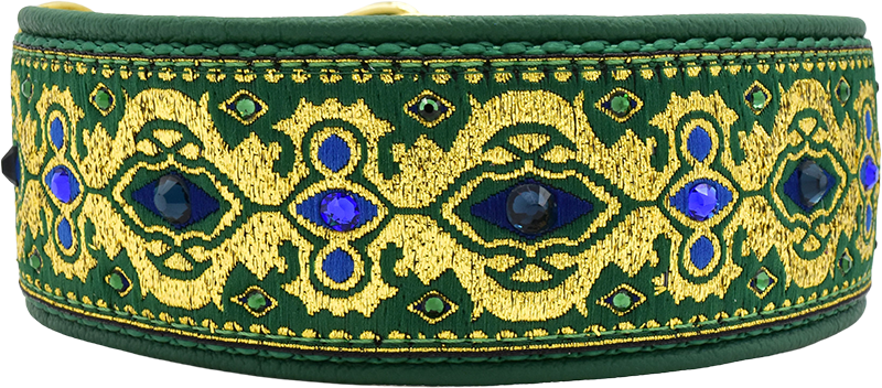 1.5" Gilded in Green Luxe Limited Slip Collar Fuzzywumpets