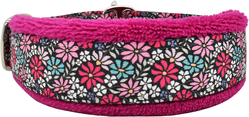Evanston Floral Everyday Limited Slip Collar for dogs, handmade in the USA by Fuzzywumpets.