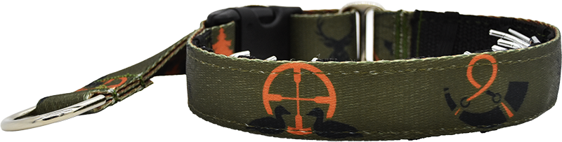 Sportsman double-sided hidden prong / private trainer dog collar by Fuzzywumpets.
