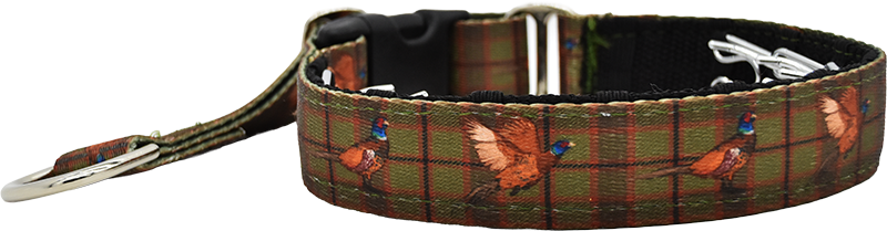 Upland Bird double-sided hidden prong / private trainer dog collar by Fuzzywumpets.