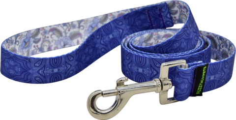 Purple Pinpoints snap leash by Fuzzywumpets.