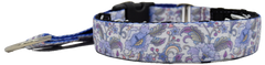 Eleanor Floral double-sided hidden prong / private trainer dog collar by Fuzzywumpets.