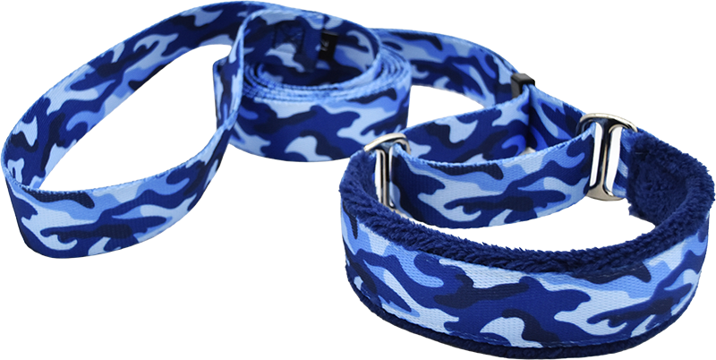 1" Marine Camo Everyday Walking Lead for dogs, handmade in the USA by Fuzzywumpets.