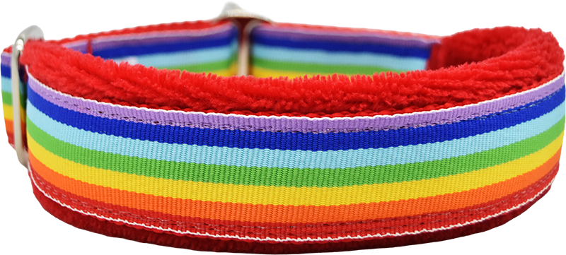 Stonewall fleece-lined martingale-style limited slip dog collar by Fuzzywumpets.