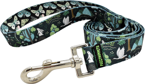 Enchanted Forest 1" snap leash by Fuzzywumpets