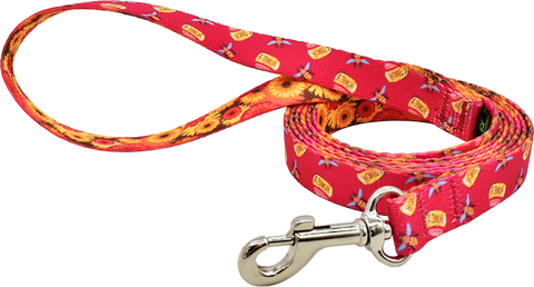 Honey Bees 1" snap leash by Fuzzywumpets