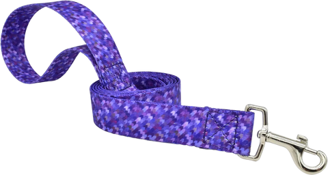 Modern Houndstooth 1" snap leash by Fuzzywumpets