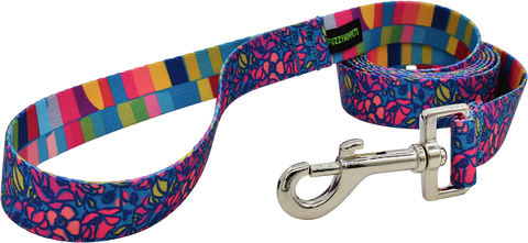Night Blooms 1" snap leash by Fuzzywumpets