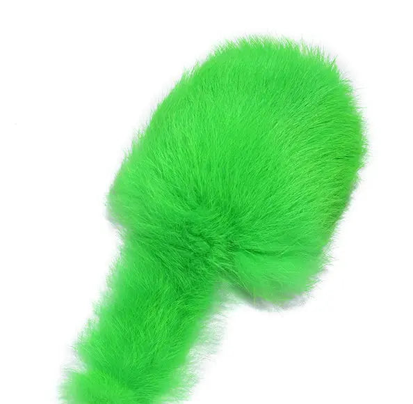 Flat Rat Real Rabbit Fur Show Ring Squeakers Fuzzywumpets