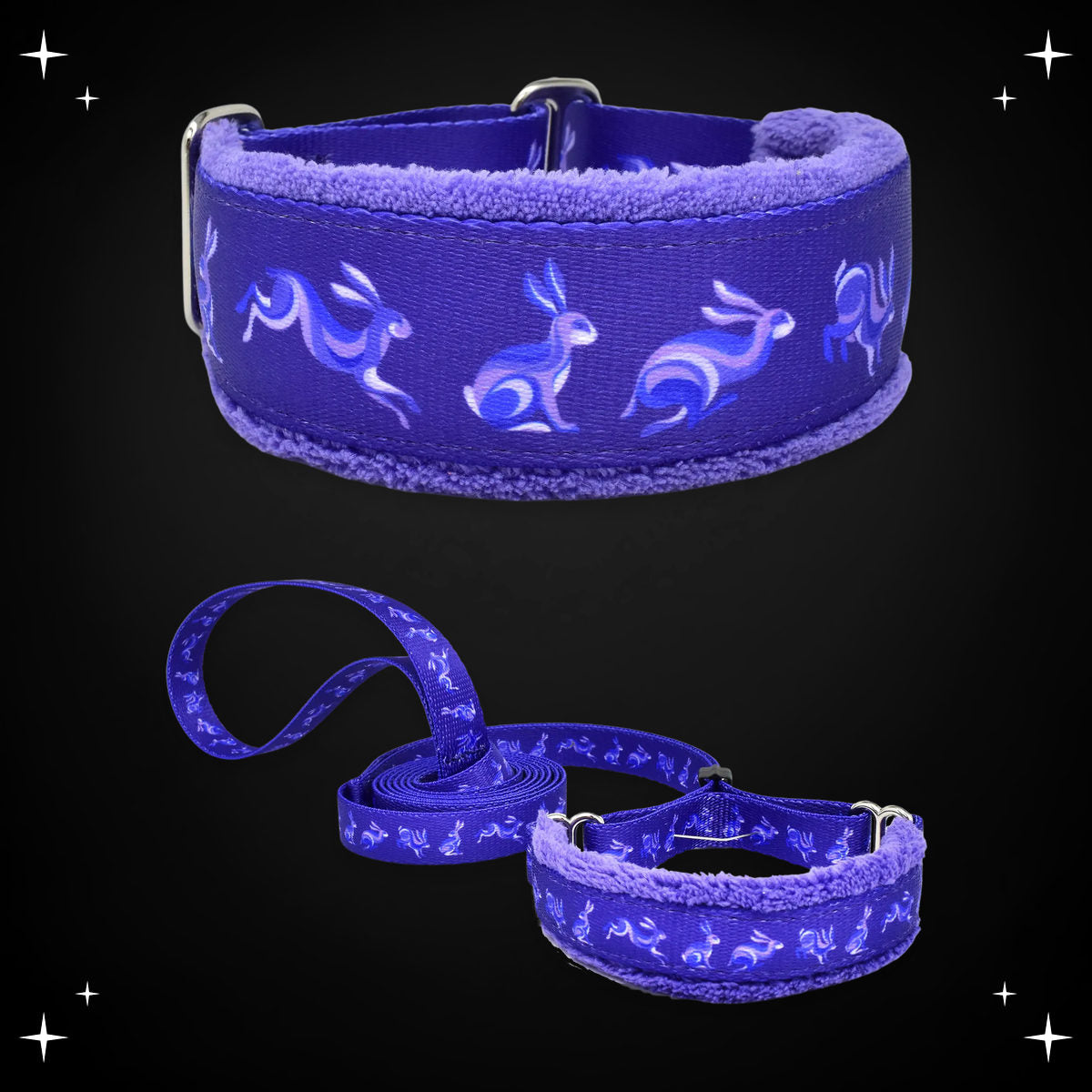 Groovy Rabbits limited slip collar and walking lead